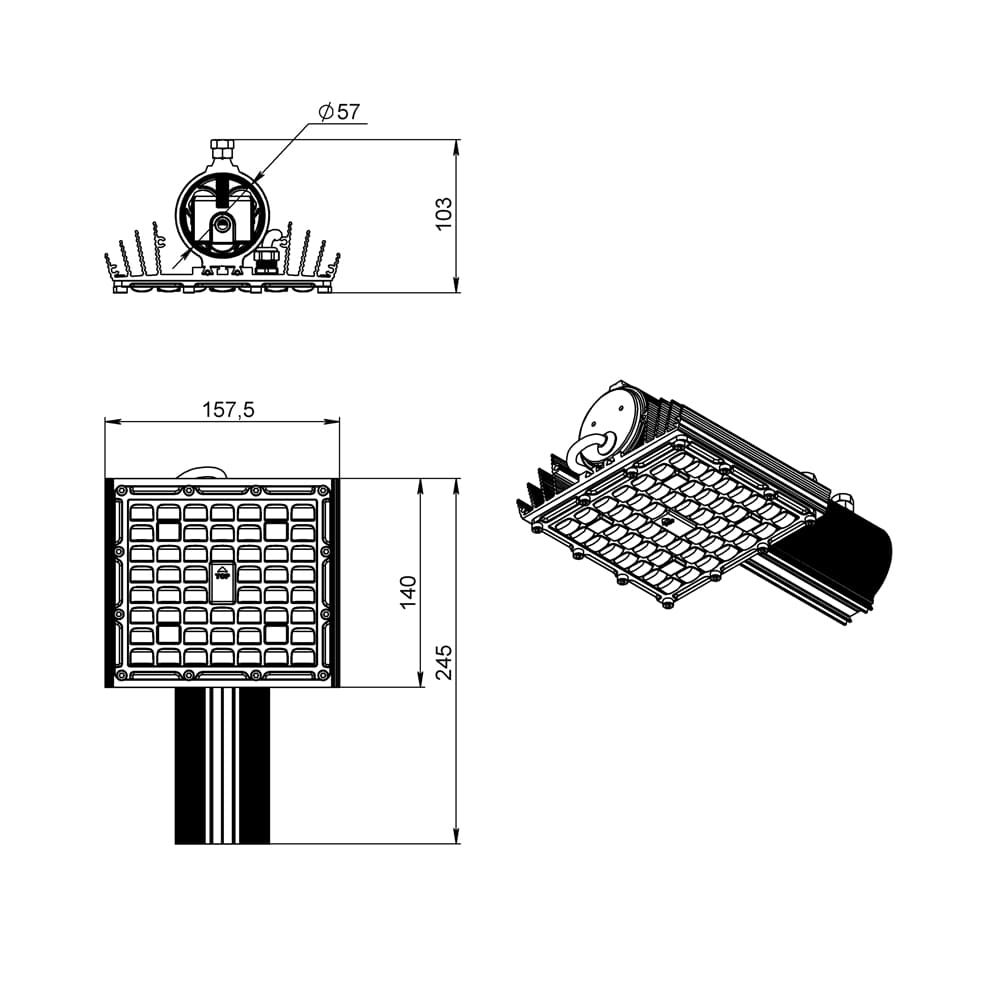Магистраль v2.0 Мультилинза 50 5000К 135×55°