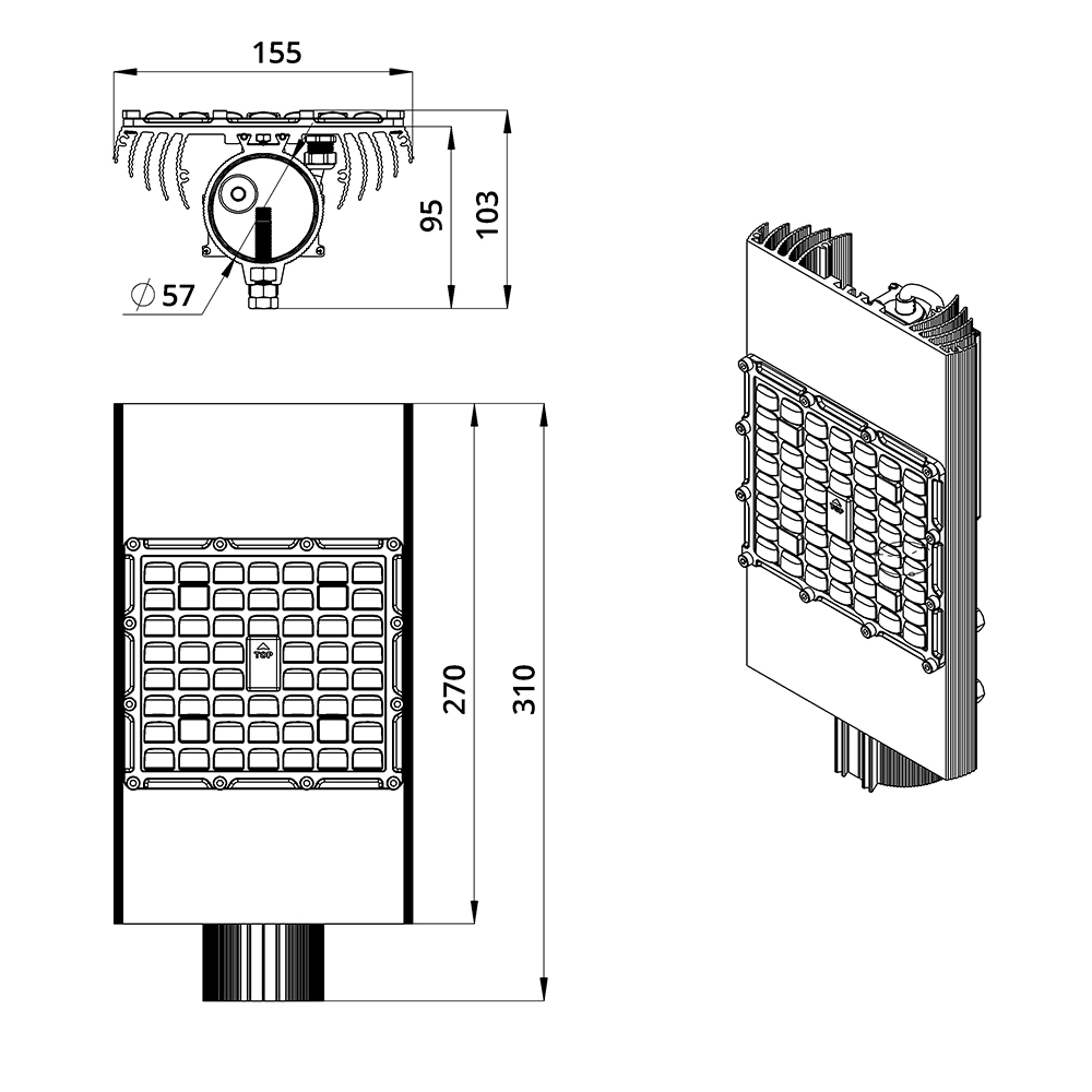 Магистраль v2.0 Мультилинза 80 5000К 135×55°