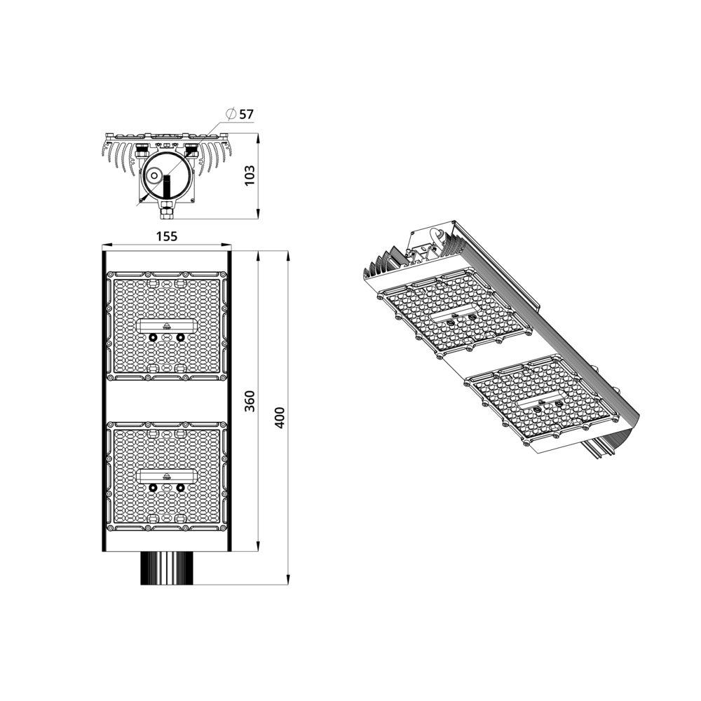 Магистраль v2.0 Мультилинза 120 4000К 155×70°
