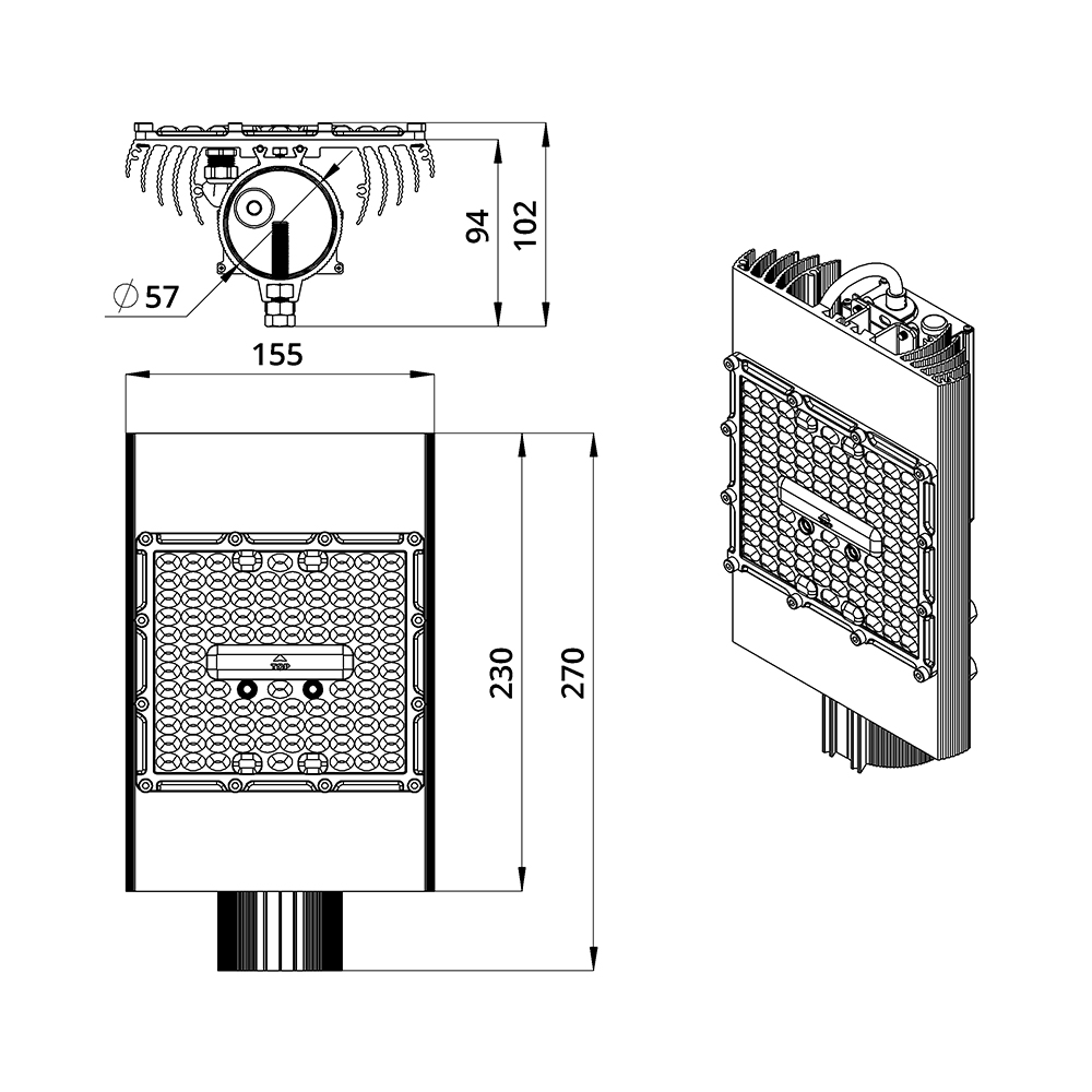 Магистраль v2.0 Мультилинза 60 Эко 4000К 155×70°