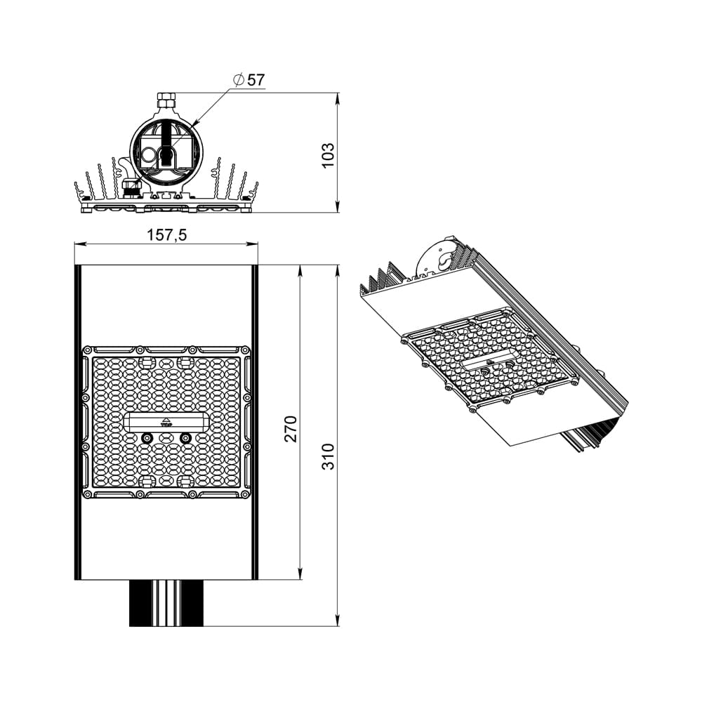 Магистраль v2.0 Мультилинза 60 ЭС 3000К 155×70°
