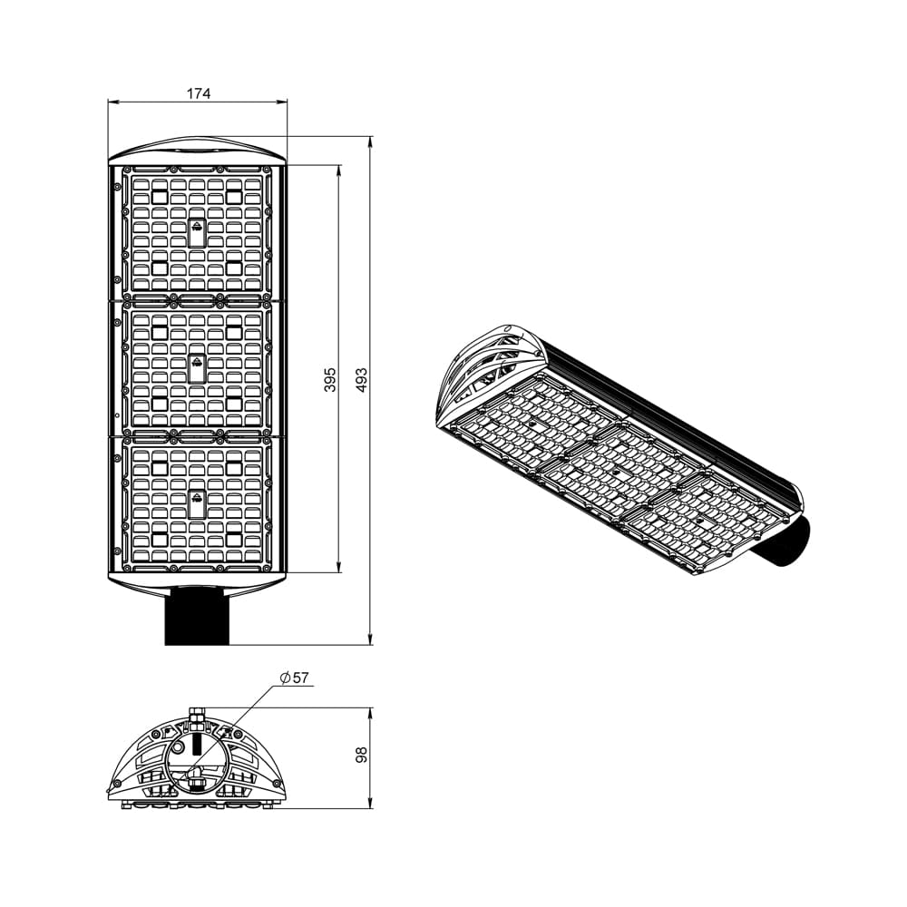 Магистраль v3.0 Мультилинза 150 4000К 135×55°