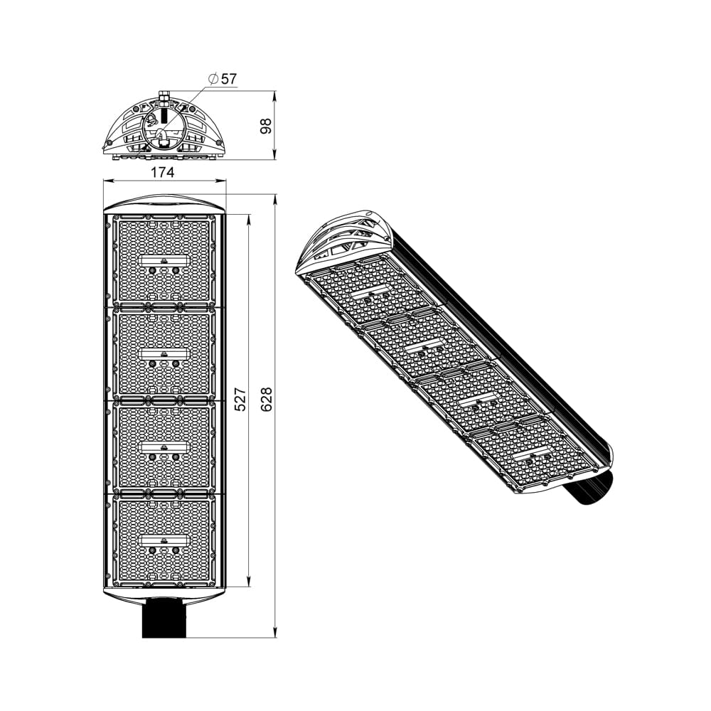 Магистраль v3.0 Мультилинза 200 5000К 155×70°