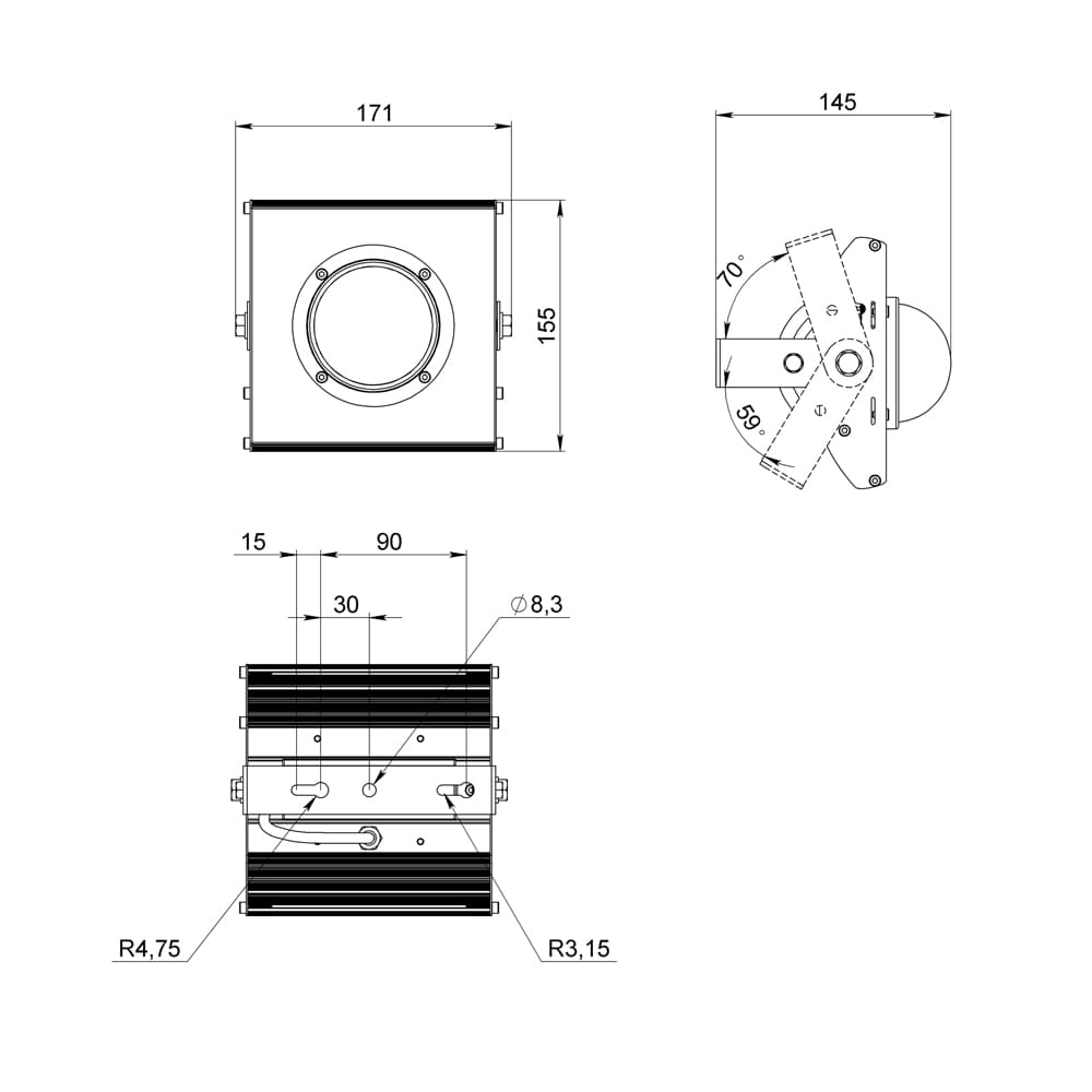 Прожектор v2.0 30 Эко 4500К 130×30°